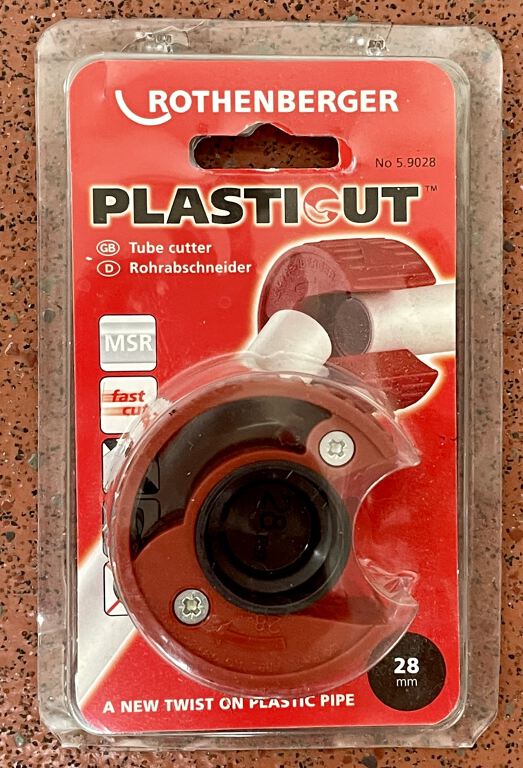 Rothenberger plasticut 28mm plastic tube/pipe cutter