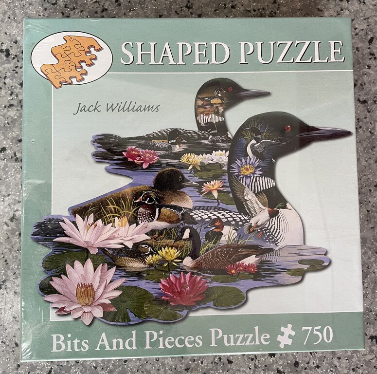 Shaped 750 piece jigsaw puzzle (ducks)