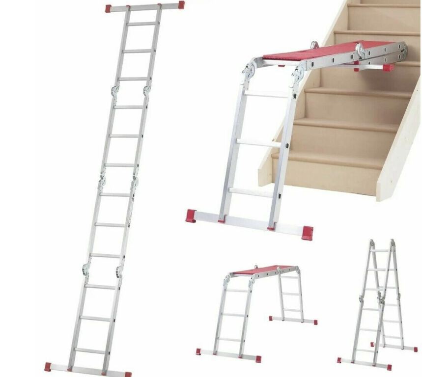 12-way folding ladder - stepladder, platform etc