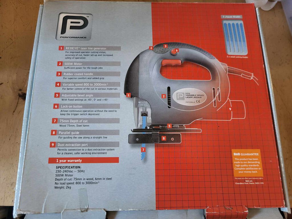 500w Variable Speed Laser Jigsaw FMTC500LJS