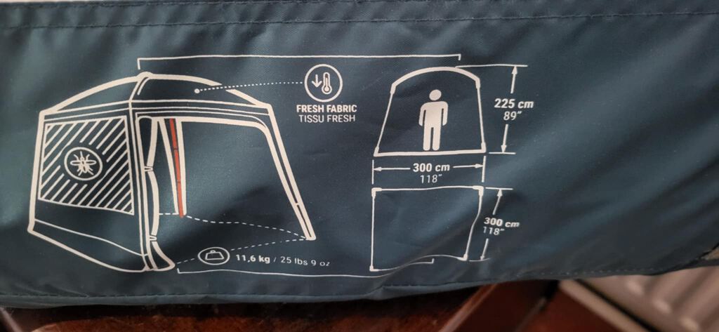 Decathlon Camping Living Room With Poles - 10-Person