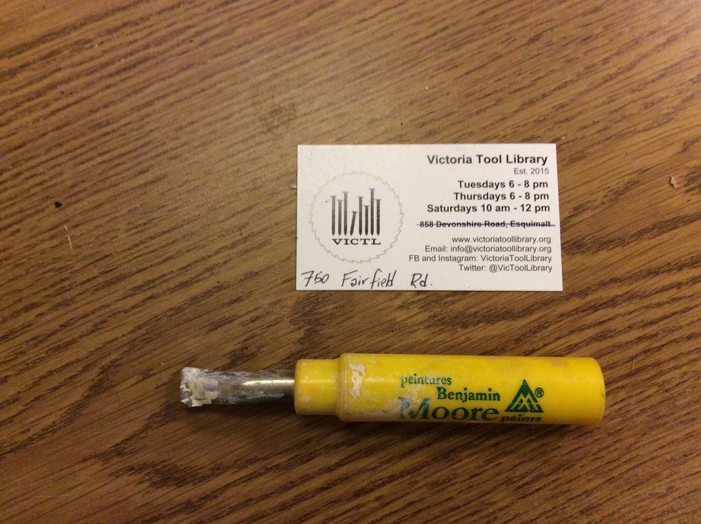 Victoria Tool Library Paint can opener