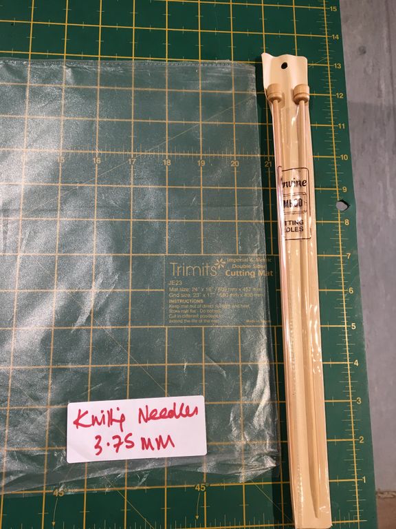 Knitting needle bamboo 3.75mm 30cm long