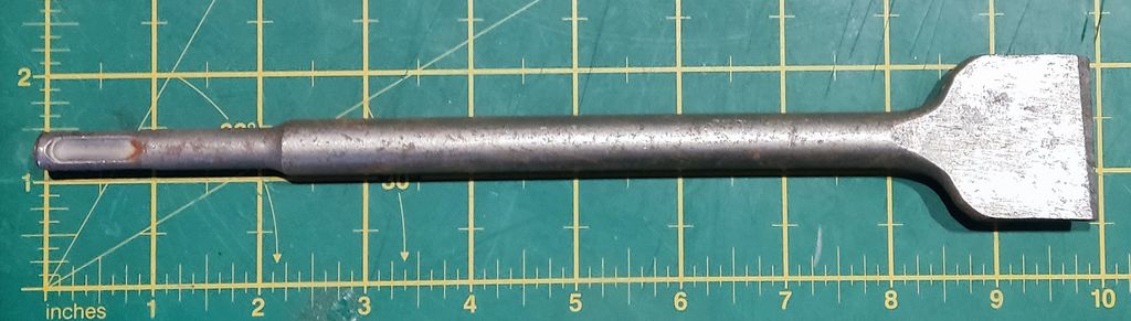 CHISEL SDS, L 25cm, W 4cm
