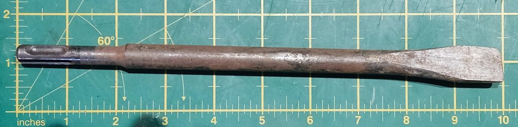 CHISEL SDS, L 25cm, W 2cm