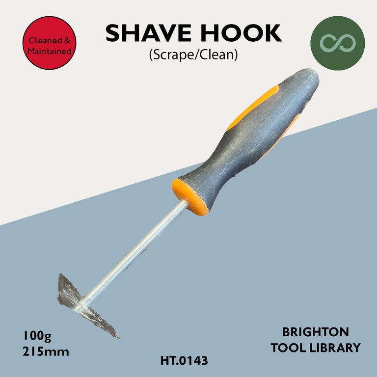 SCRAPER, Shave Hook, Triangular (Checked)
