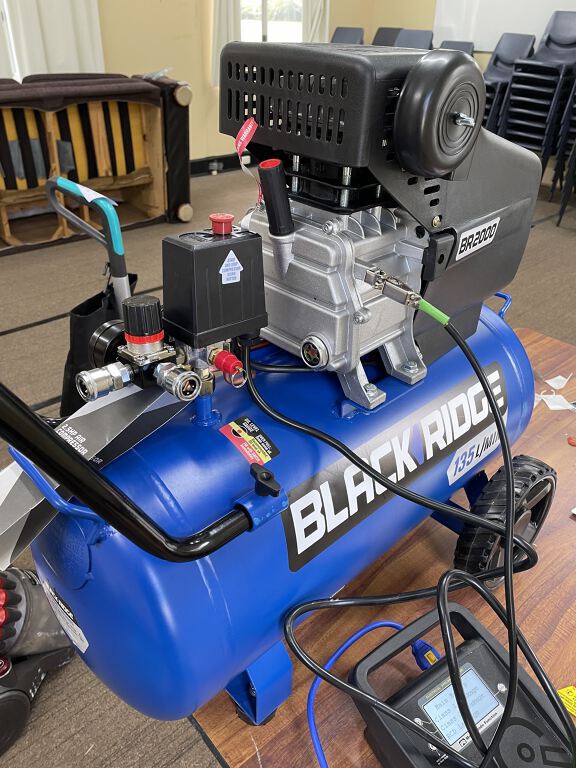 Community Toolbox Canberra Air compressor 2.5HP