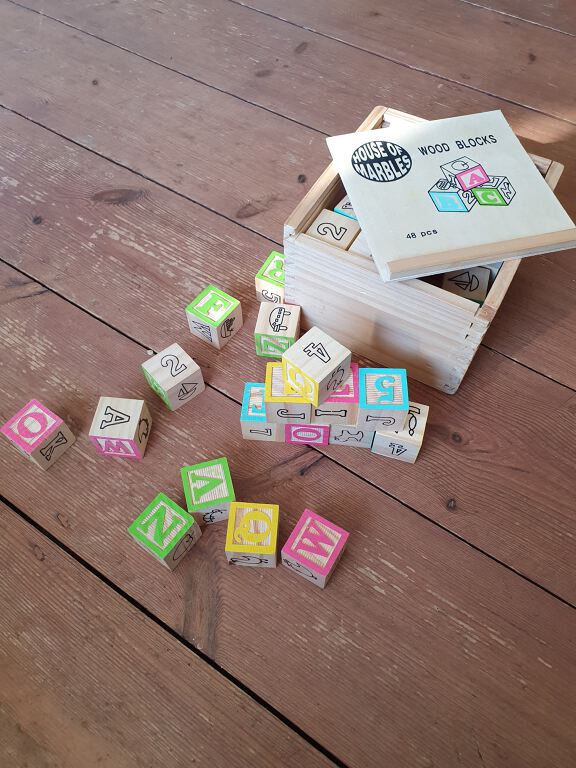 Alphabet & numbers building blocks