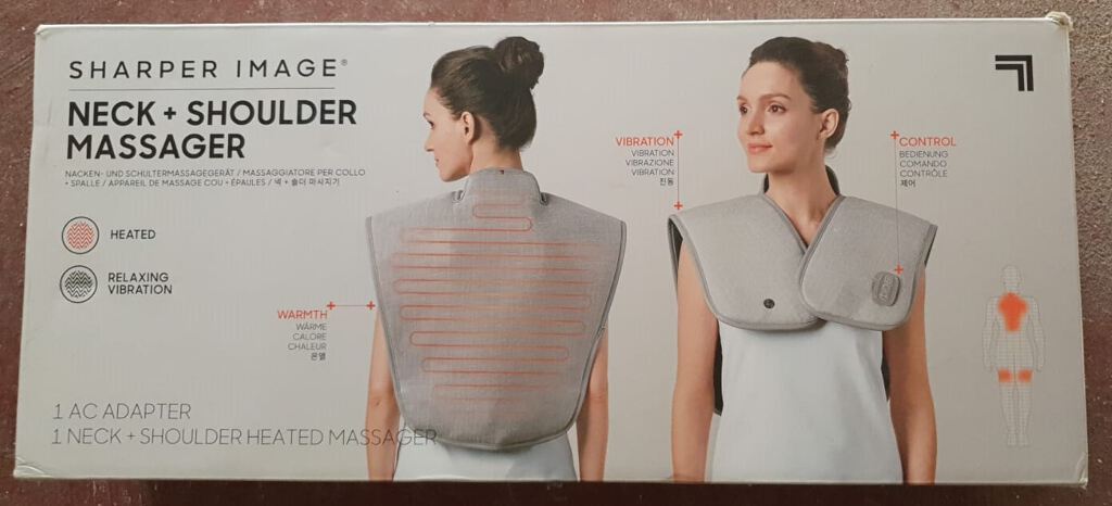 Neck and shoulder heated massager