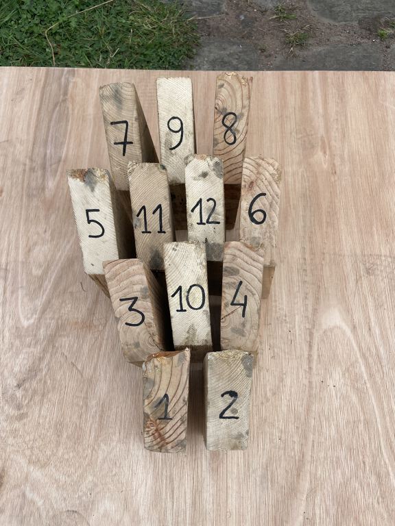 Mölkky (outdoor wooden game)