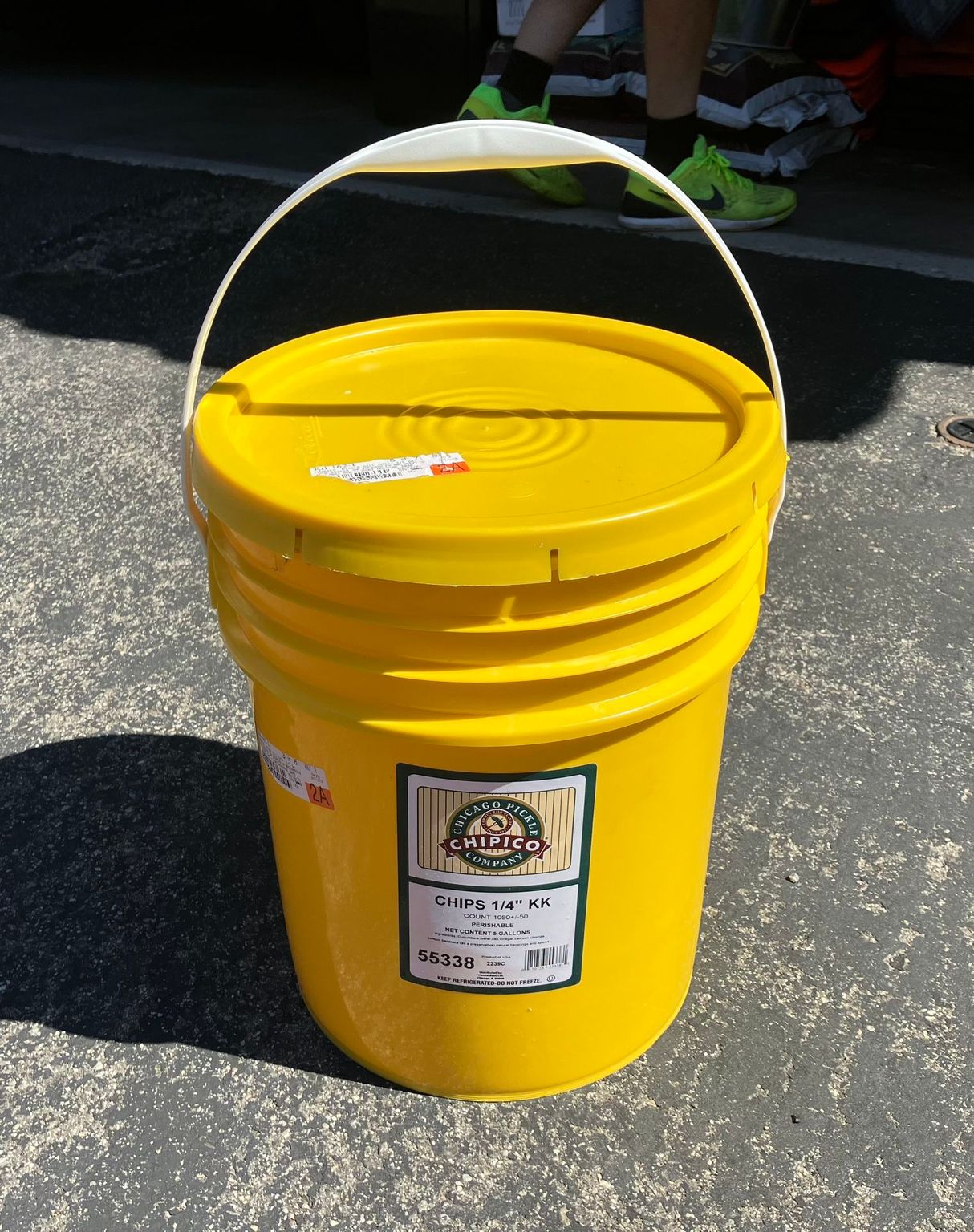 Louisville Tool Library: 5 gallon bucket (yellow pickle chips!)