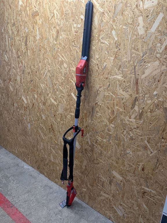 Cordless long-handled hedge trimmer