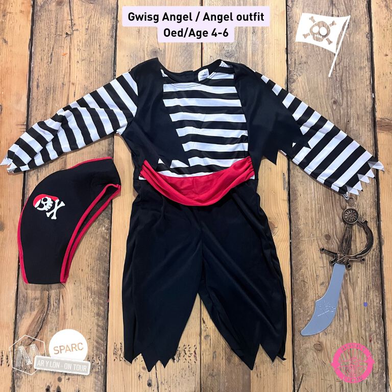 Gwisg Morleidr Plentyn / Childs Pirate Costume (Age 4-8)