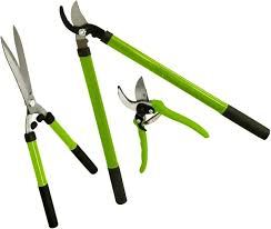 Tree Lopper Shears Secateur Hedge Pruning Cutting Plier Tool Set Home Garden 3pc