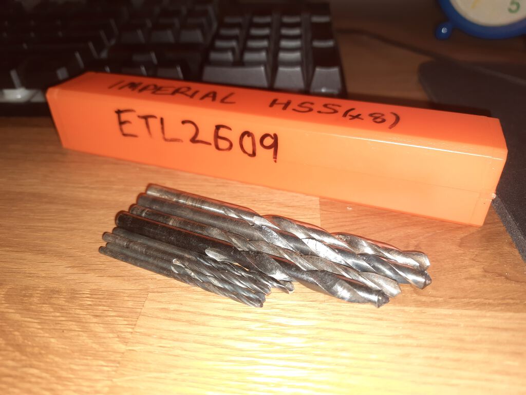 Drill Bit set - HSS - imperial (ETL2609)