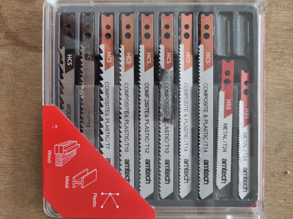 Jigsaw blade set 6 (assorted, U-shank)