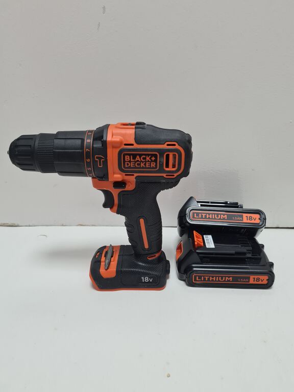 Cordless drill (18 V, B&D)
