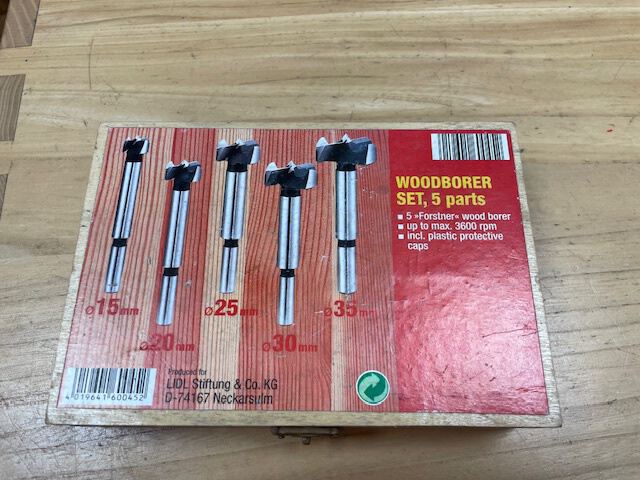 Wood borer set, 5 bits (A-100)
