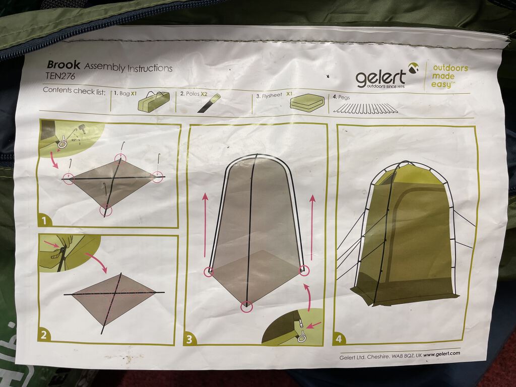 Shower/toilet tent enclosure (A-414)