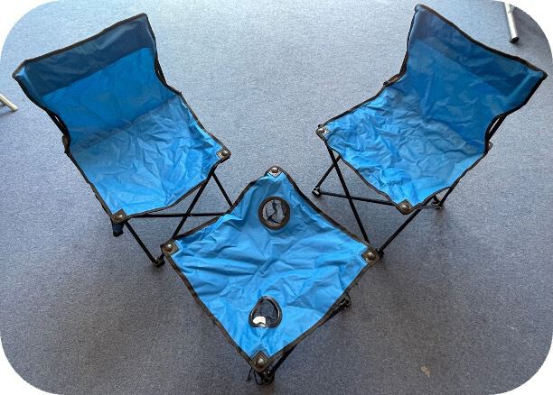 Camping Chairs (x2) and Table