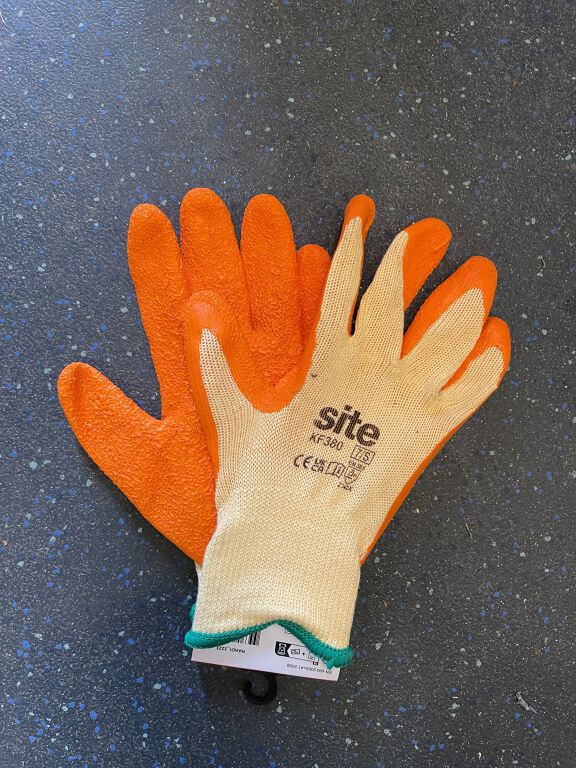 Site Latex palm coated gloves, size 10/XL