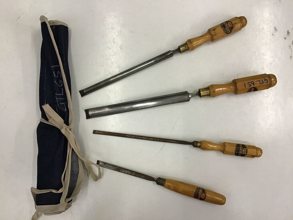 4x Bevelled Edge Chisel Set