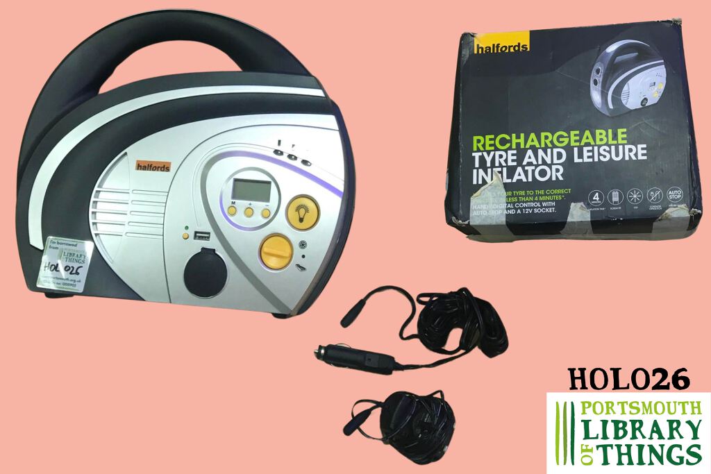 Rechargeable Tyre and Leisure Inflator (HOL026)