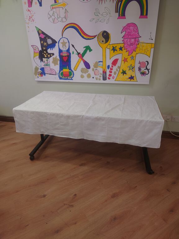 White Table Cloth 160cm x 138cm (EVT072)