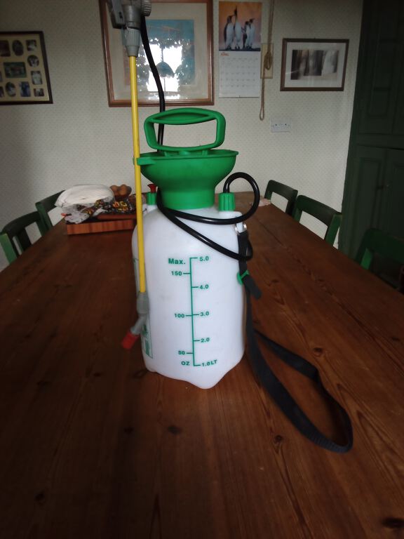 Spray Bottle with pump and wand