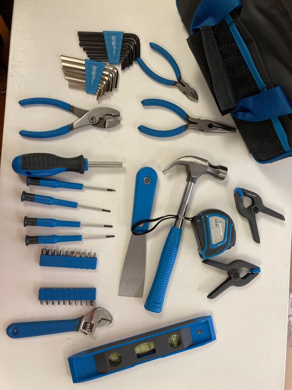 51 piece basic tool kit with tool bag