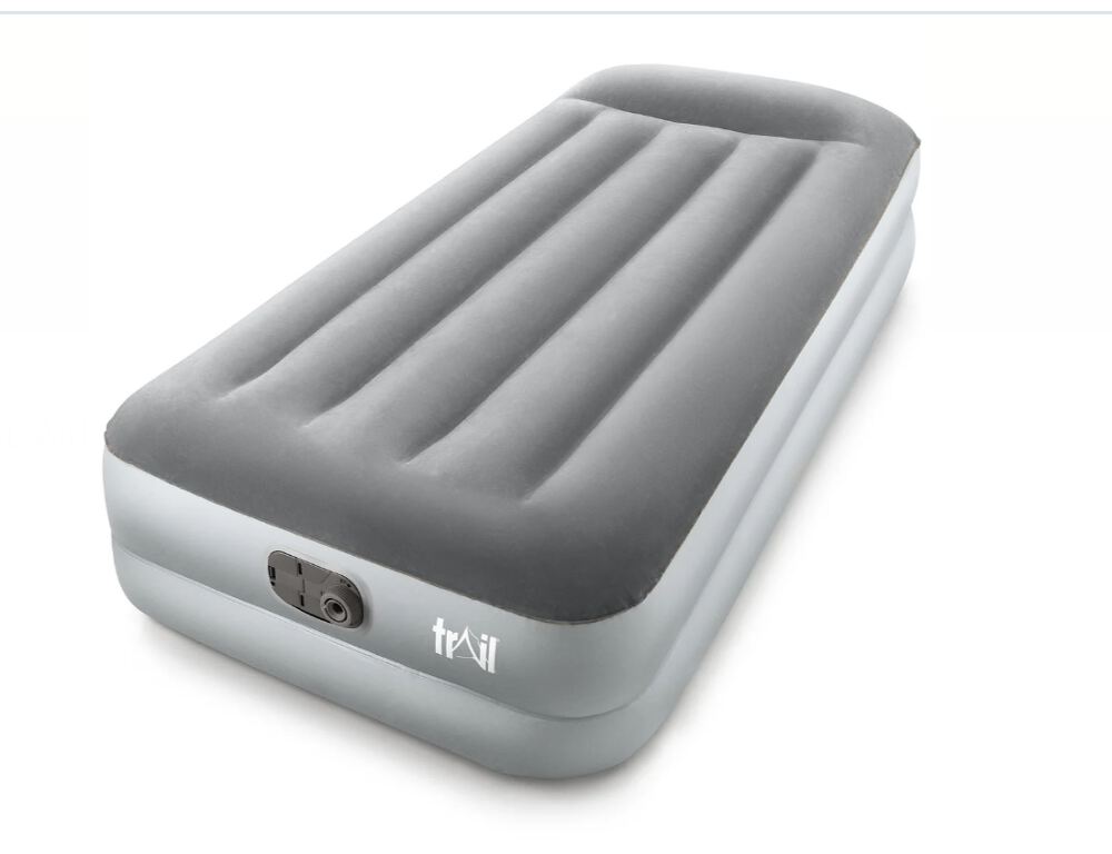 Single Airbed with built in electric pump