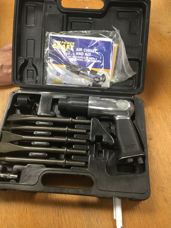 Air powered chisels