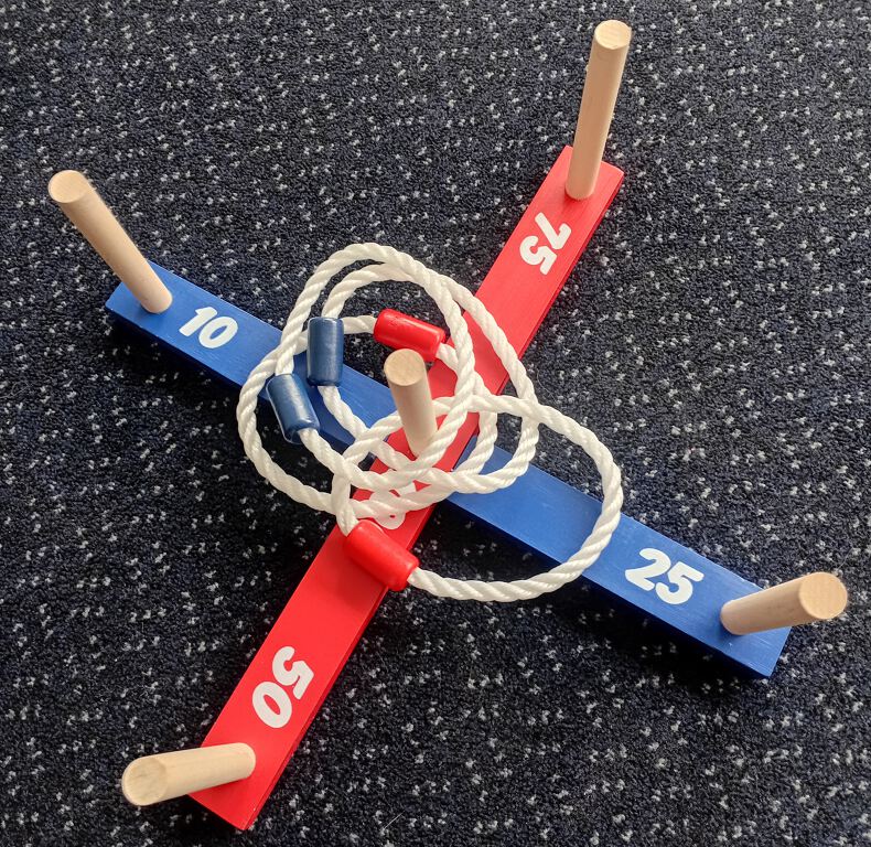 Wooden Quoits game indoors outdoors beach