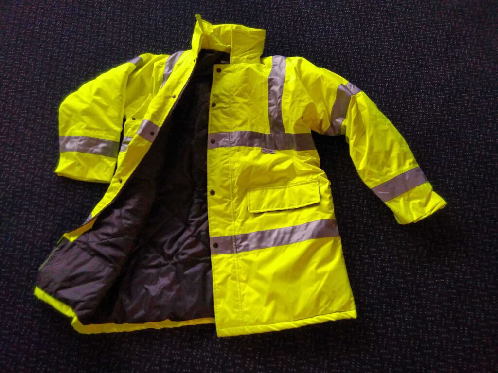 Hi Viz Vis Visibility padded jacket Large Arco
