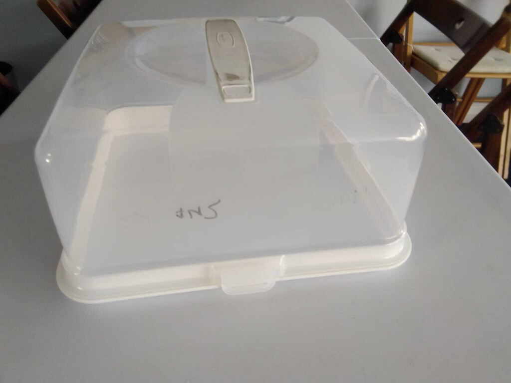 Square Plastic Cake Box Carrier Storage