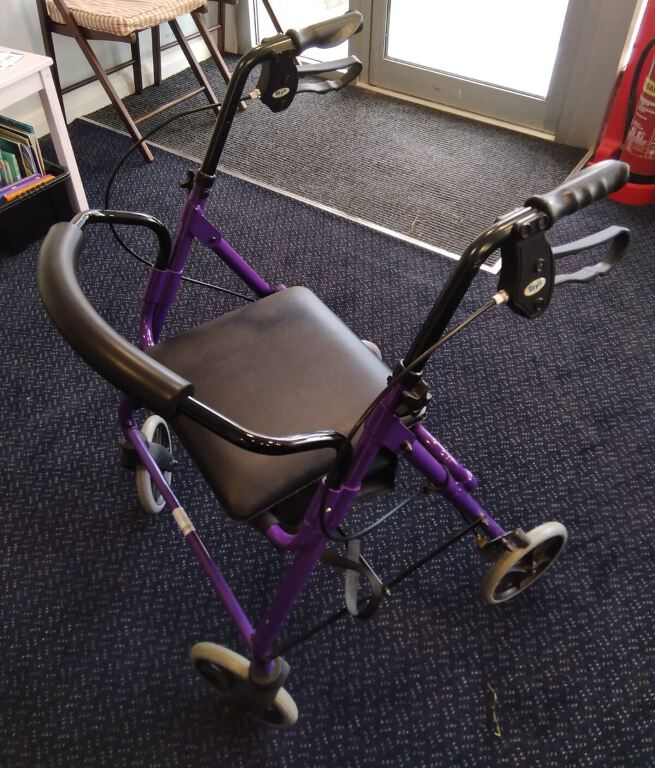 Days Patterson Medical 4 wheel Rollator Purple