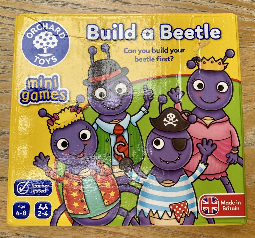 Build a Beetle board game, ages 4-8