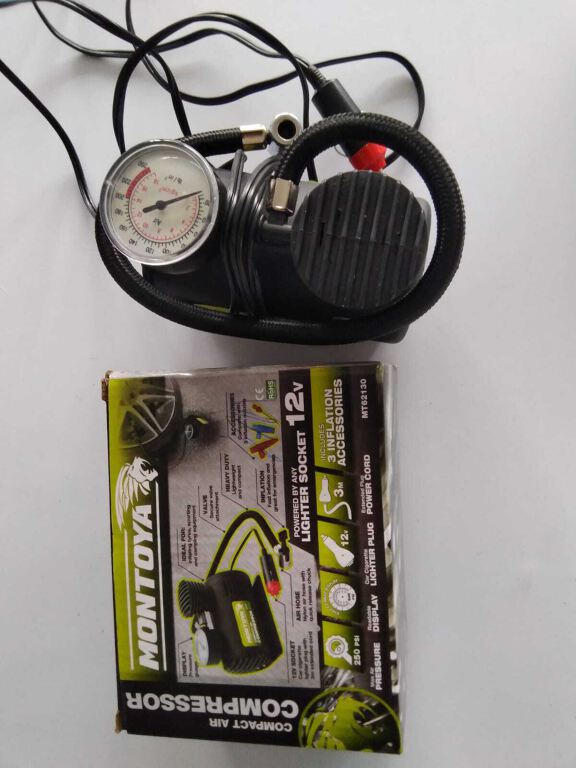 Montoya Air Pump Compressor, with 3 adaptor nozzles