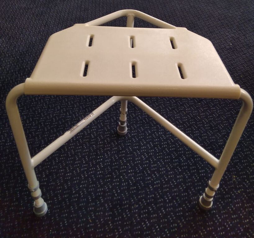 Aidapt Perching stool triangular corner shower