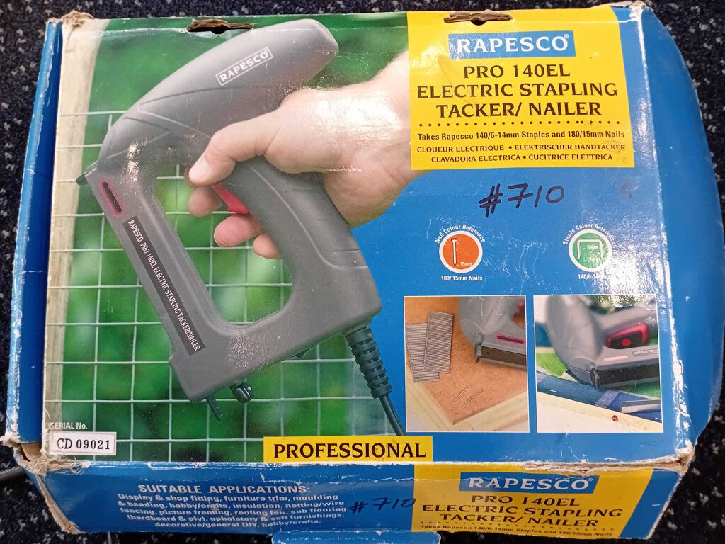 Rapesco PRO 14EL Electric Stapling Tacker Nailer