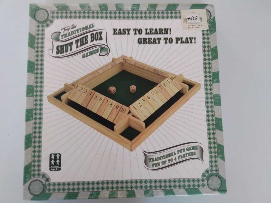 Shut The Box Game Toyrific for up to 4 players
