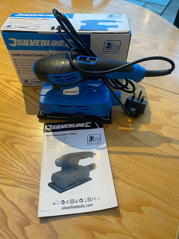 Silverline 160W Orbital Sander 1/3 Sheet 160W - 264125
