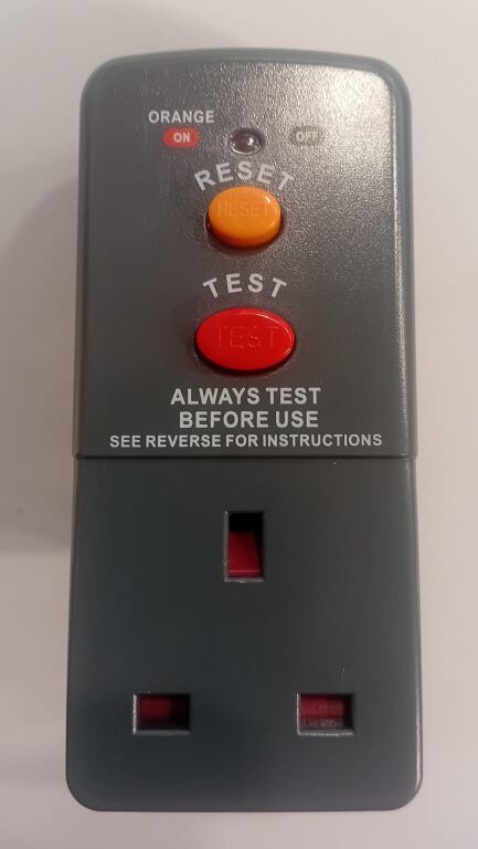 RCD Safety Plug Wellco For use with Corded electrical items