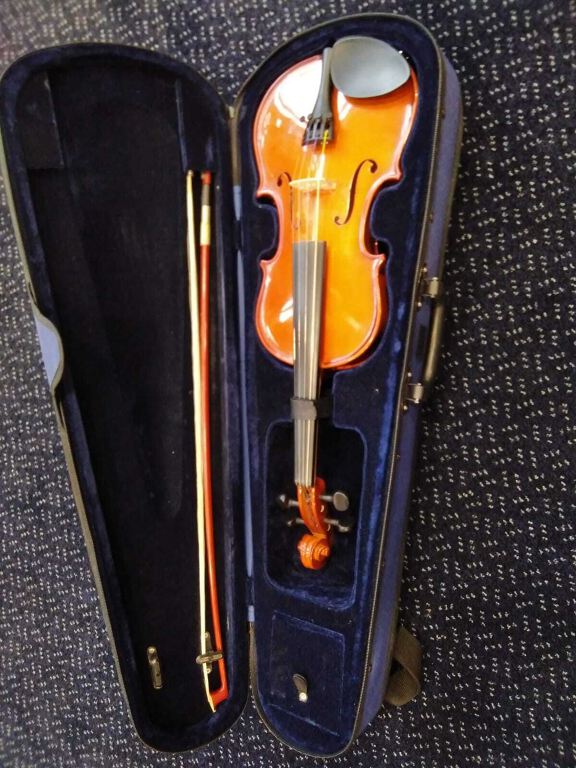 3/4 size Violin & Bow in carrying case