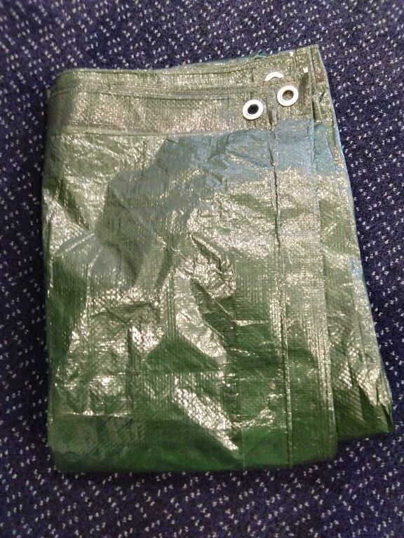 Green Tarpaulin Groundsheet