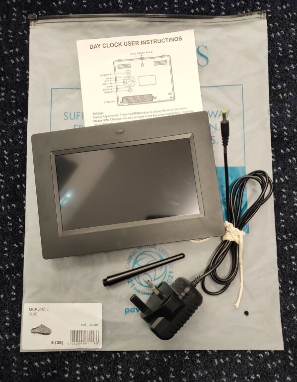 Large Dementia Digital Calendar Day LCD Clock