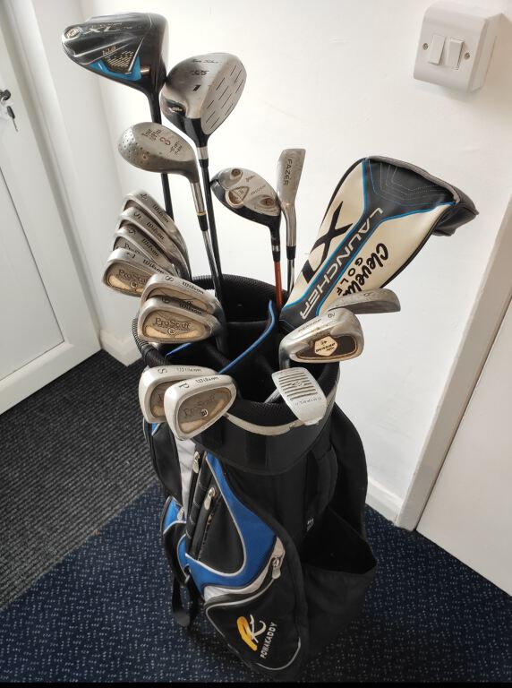 POWAKADDY Golf Clubs (16) and Bag