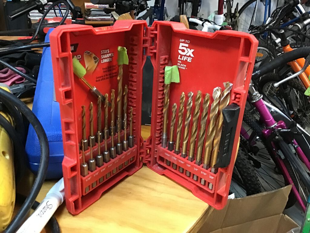 St. John's Tool Library Milwaukee Impact Drill Bit Set (Imperial)